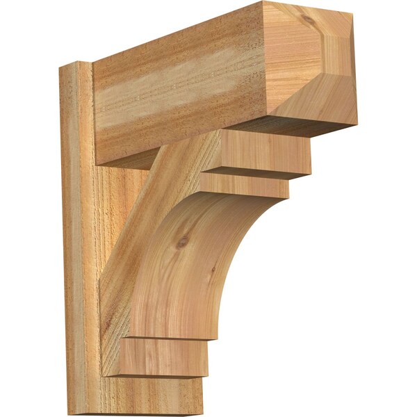 Ekena Millwork Merced Rough Sawn Craftsman Outlooker, Western Red Cedar, 8"W x 20"D x 20"H OUT08X20X20MRC04RWR - main